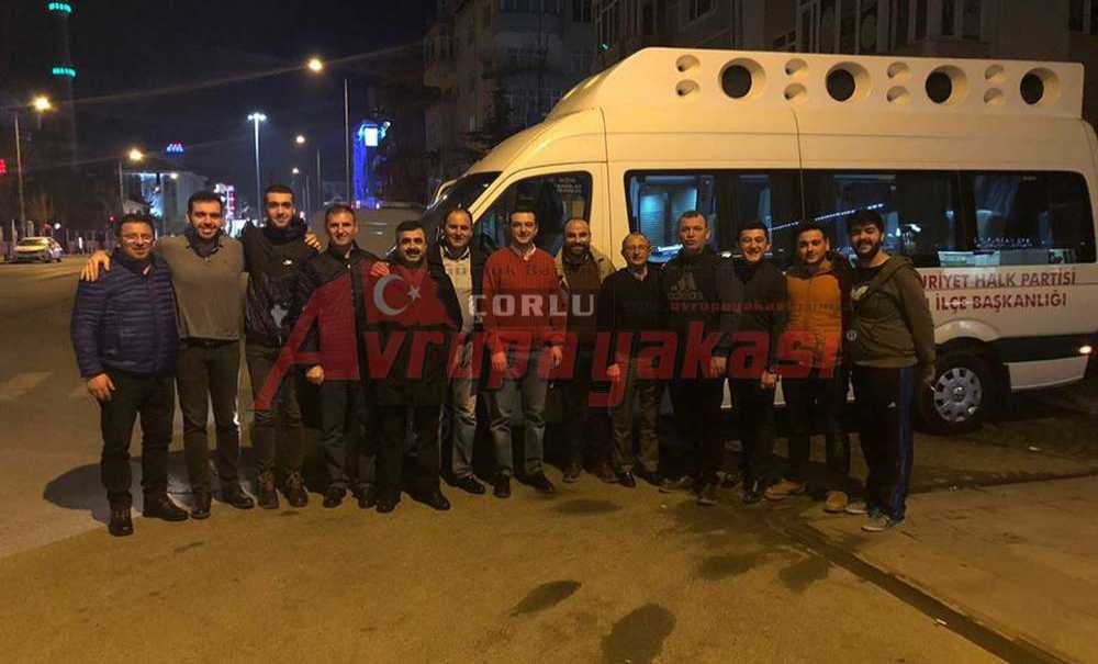 Chp Çorlu İlçe Örgütü Kurultaya Gitti