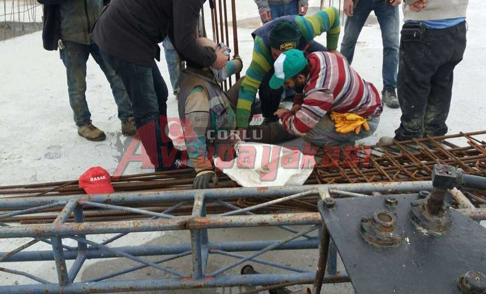 Kongre Merkezinde Çalışan İşçi Yaralandı.