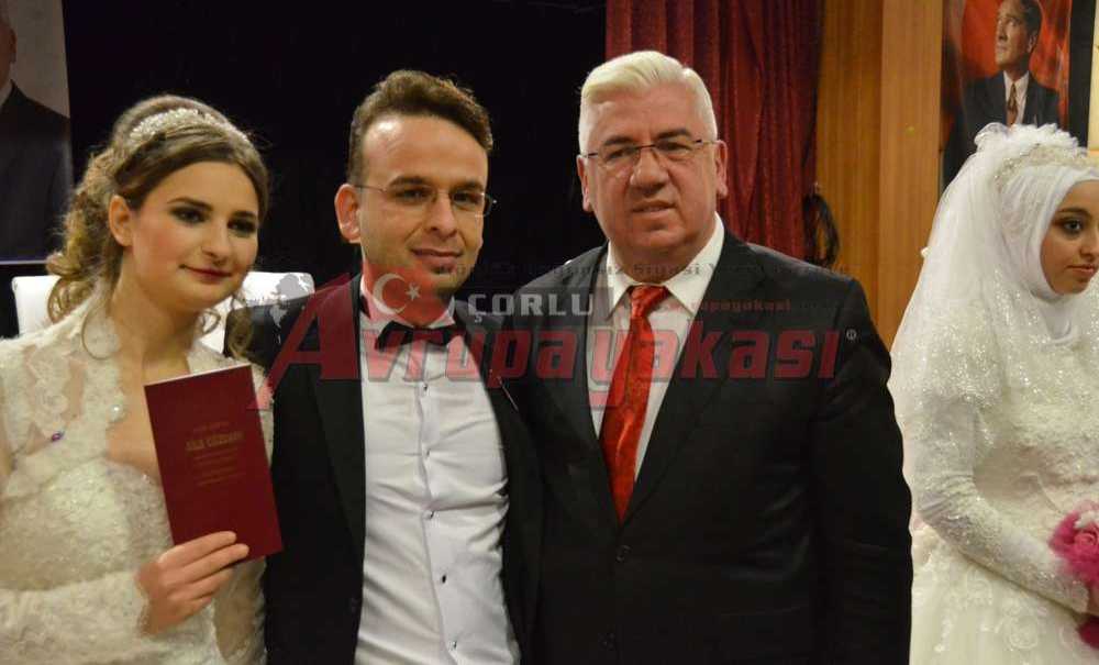 Ergene'de Sevgililer Gününde Toplu Nikah Töreni Yapıldı