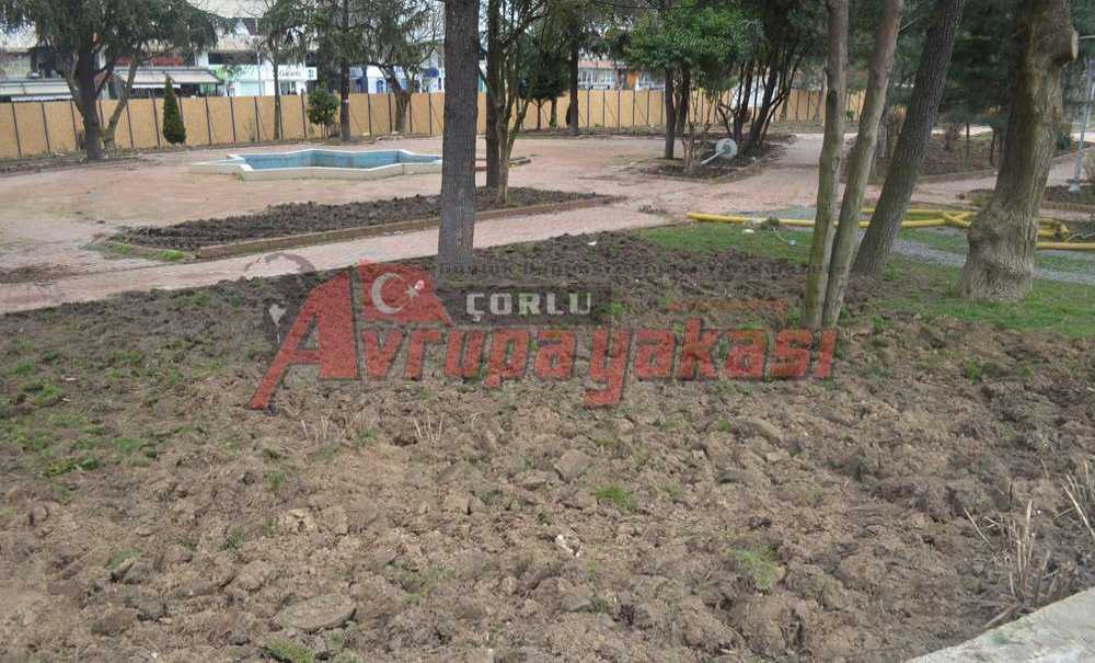 Park Alanında Çalışmalar Sürüyor