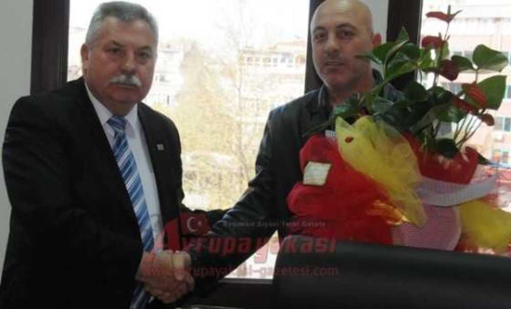 Çorluspor Ve Çorlu Belediyespor`dan Başkan Yardımcısı Oktay Çolpan'a Teşekkür Ziyareti