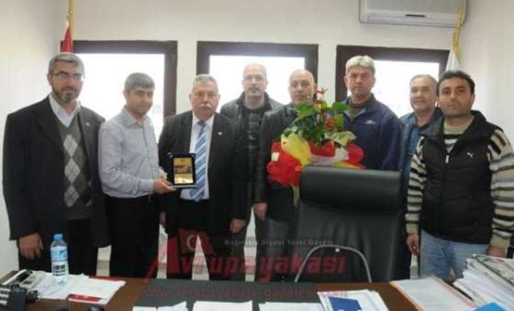 Çorluspor Ve Çorlu Belediyespor`dan Başkan Yardımcısı Oktay Çolpan'a Teşekkür Ziyareti