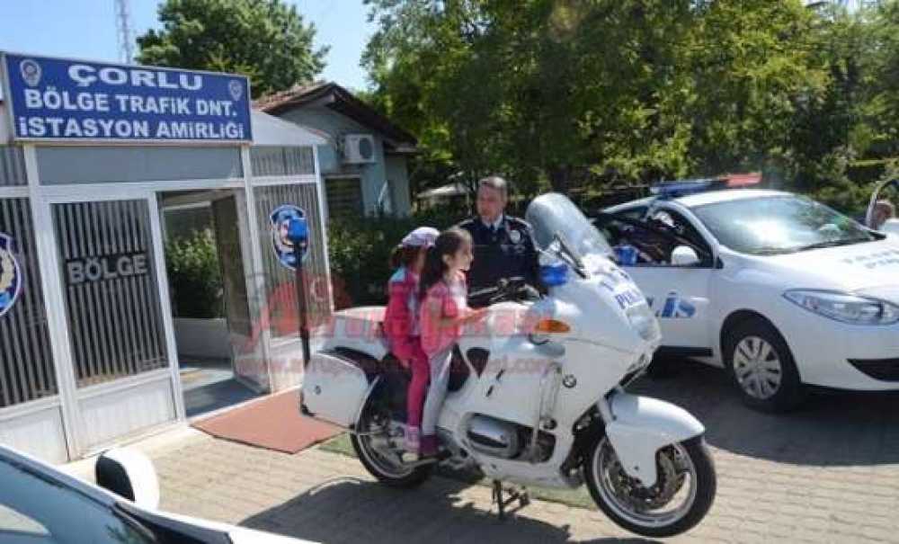 Çorlu Anaokulu'ndan Bölge Trafik İstasyonuna Ziyaret