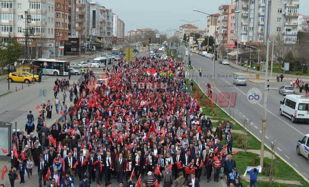 Çorlu Şehitlerine Yürüdü