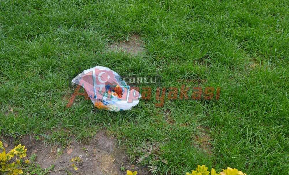 Parkta Çöpler Temizlenmeyi Bekliyor