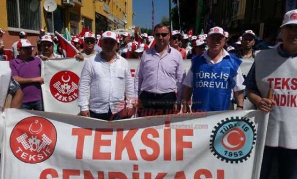 Teksif Sendikası Çorlu Şubesi 1 Mayıs'ı Edirne'de Kutladı