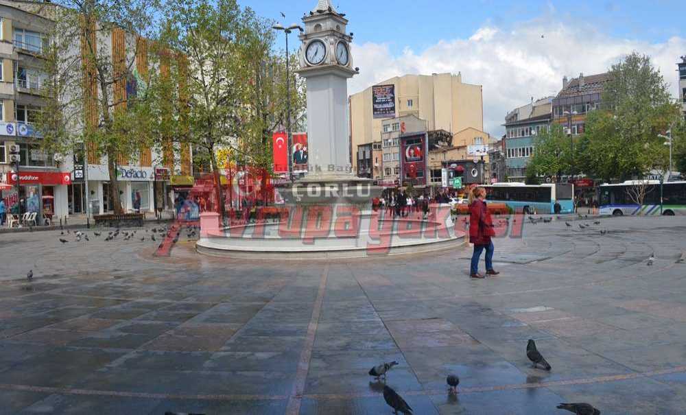 Çorlu'da Yağış Etkili Oldu