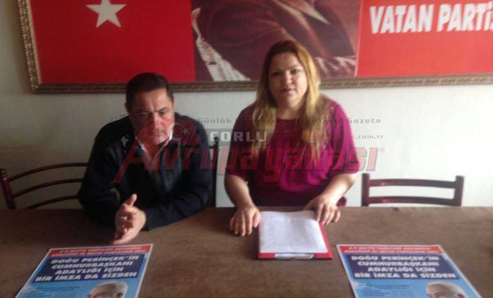 100 Bin İmzayla Perinçek Aday Olacak