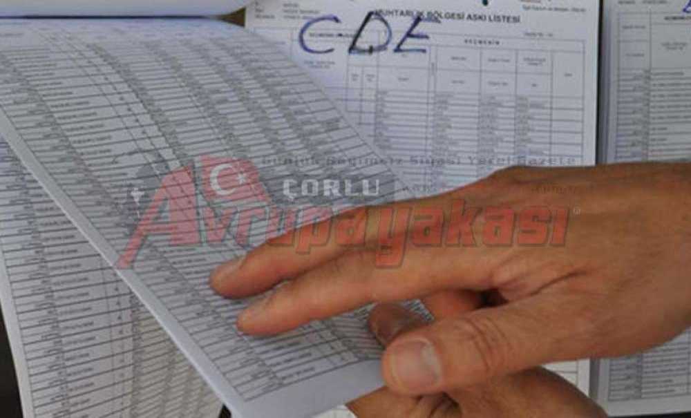 Seçmen Listeleri Askıya Çıktı
