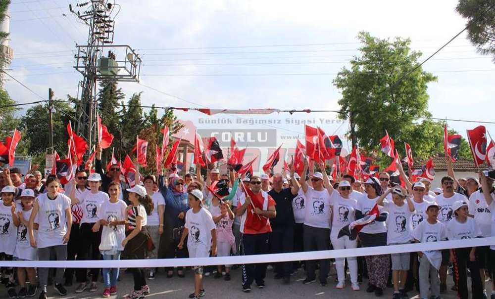 Ergene´de Atatürk Koşusu Heyecanı Yaşandı