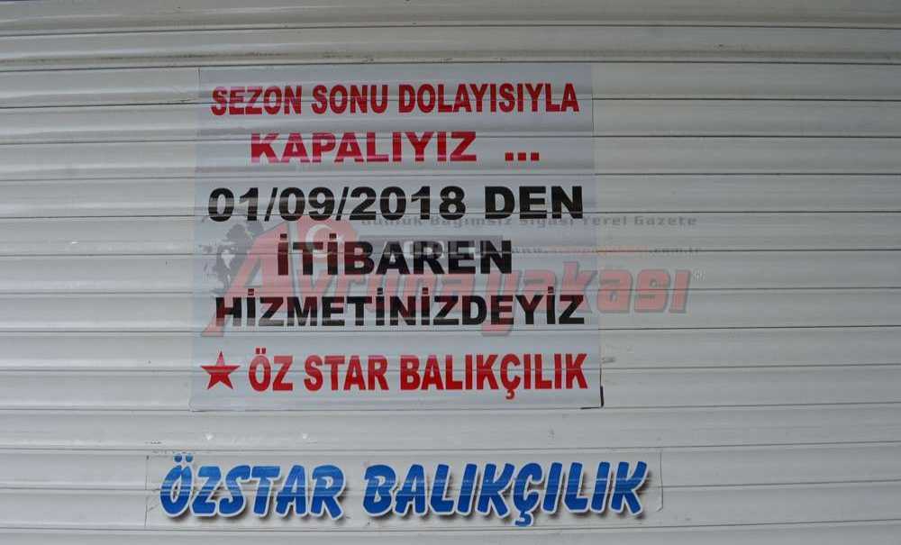 Balık Sezonu Bitti, Balıkçılar Kepenk Kapattı