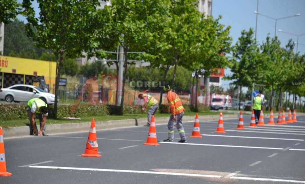 Hız Kesici Çizgiler Çizildi