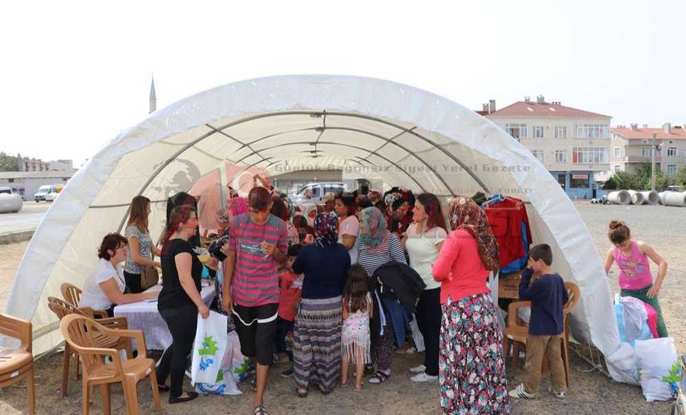 Ergene'de 2. El Eşya Çadırı Kuruldu