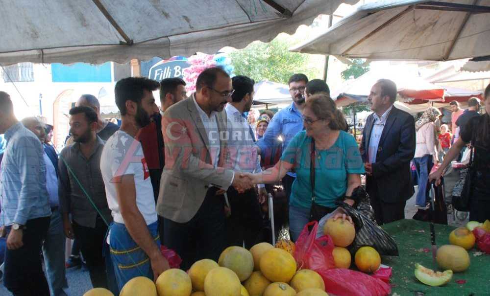 Atalay, Salı Pazarı Esnafıyla Buluştu