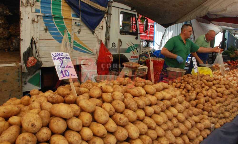 Pazarda Patates Soğan Yangını