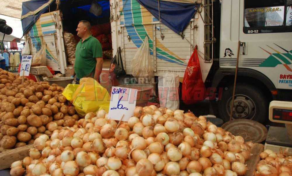 Pazarda Patates Soğan Yangını