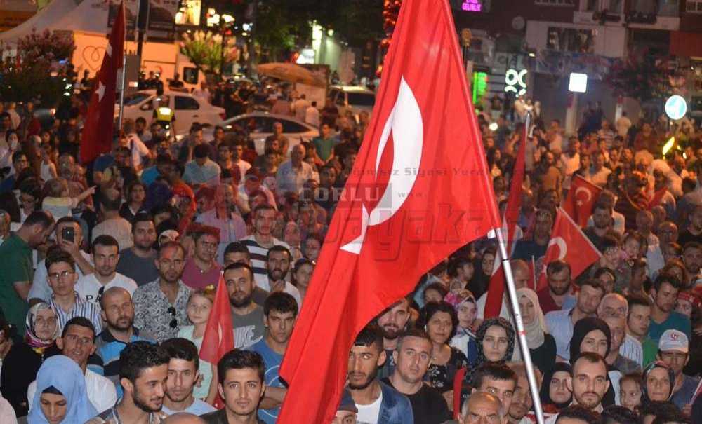 Çorlu Halkının Demokrasi Yürüyüşü