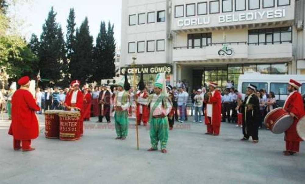 Çorlu'da Mehteranlı Türkçülük Bayramı Günü Kutlamaları