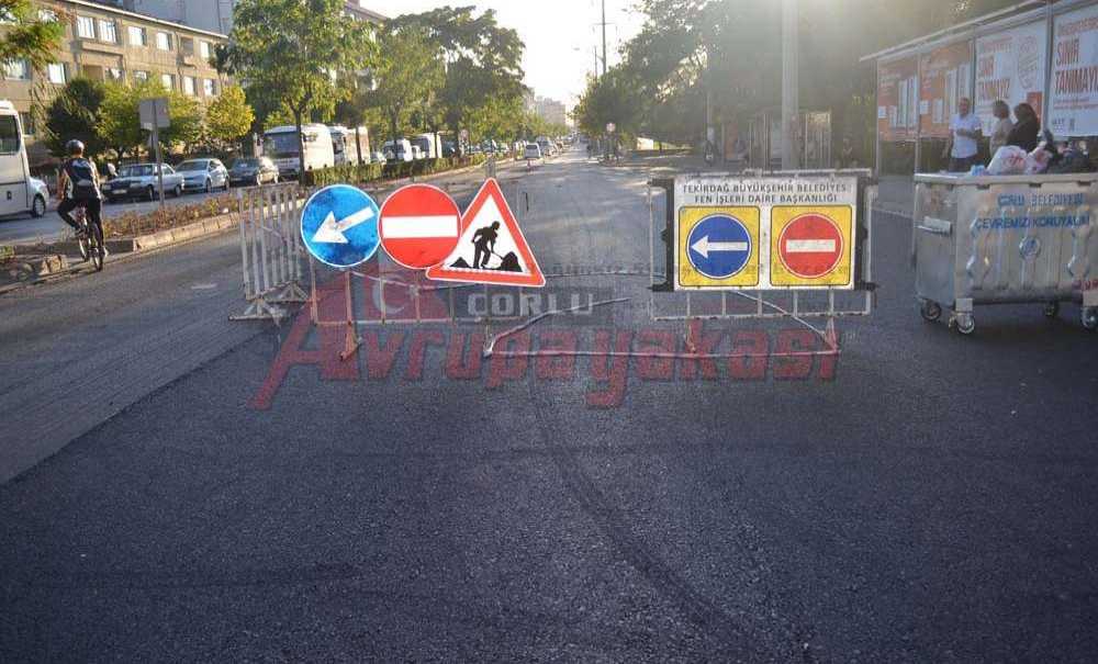Çorlu'da Asfalt Çalışmaları Hızlandı