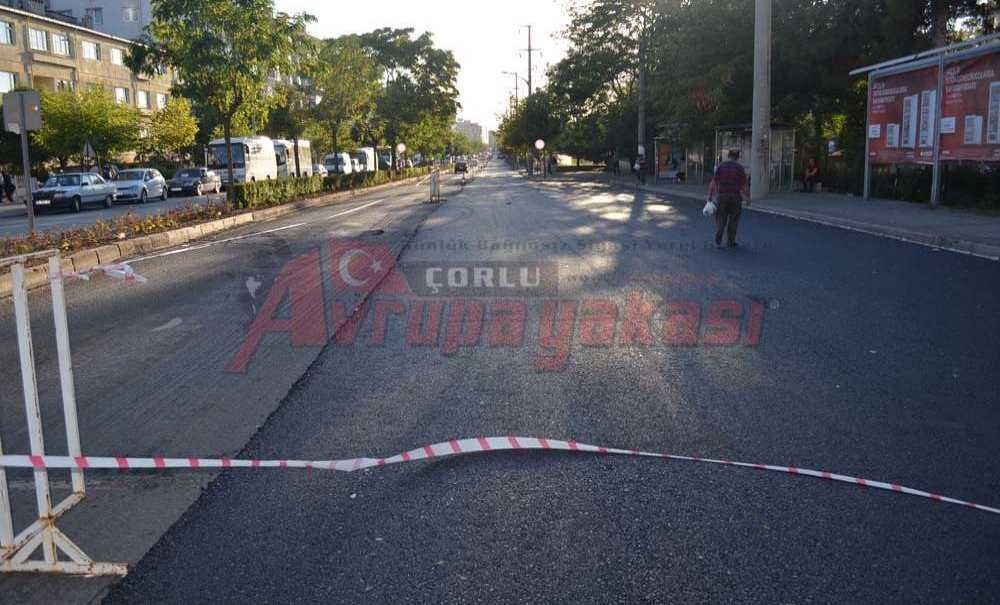 Çorlu'da Asfalt Çalışmaları Hızlandı