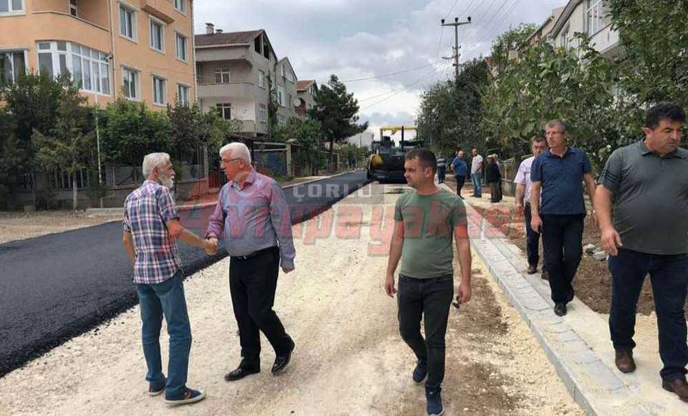 Bir Cadde Daha Asfaltlandı