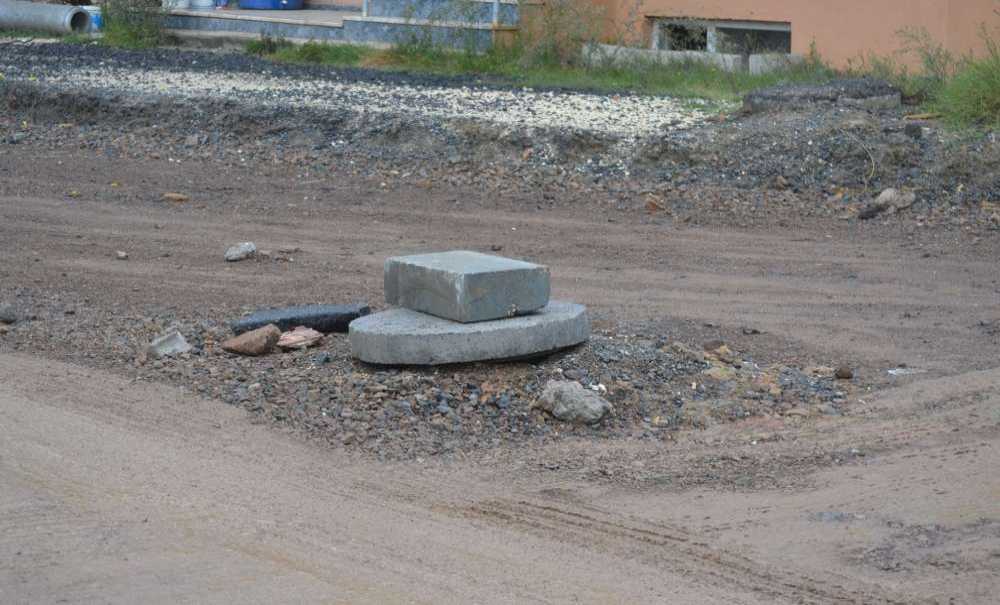 Ergene Yunus Emre Caddesi'nde Bitmeyen Çalışma