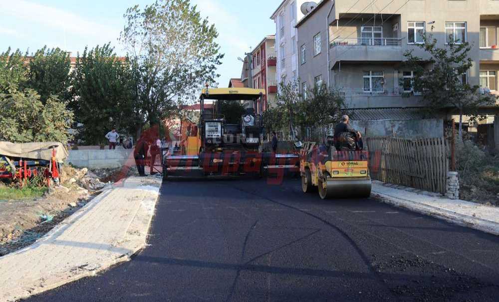 Asfalt Çalışmalarını İnceledi