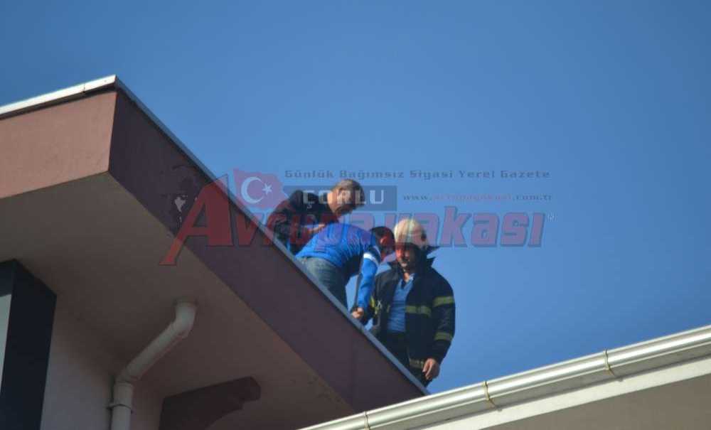 Kömür Gelmedi Diye Çatıya Çıktı