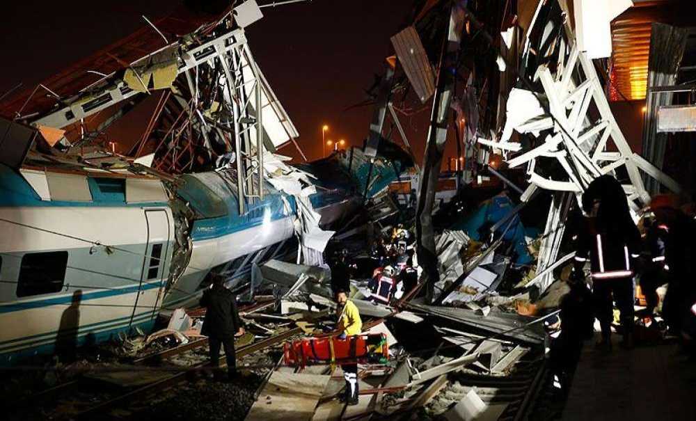 Ankara'da Tren Kazası Meydana Geldi