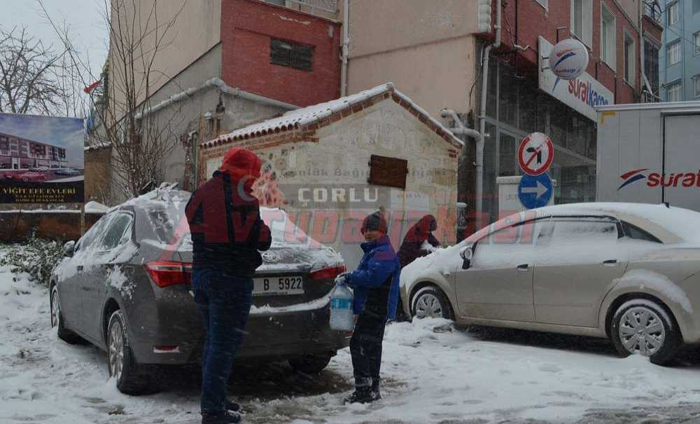 Çorlu'dan Kar Manzaraları