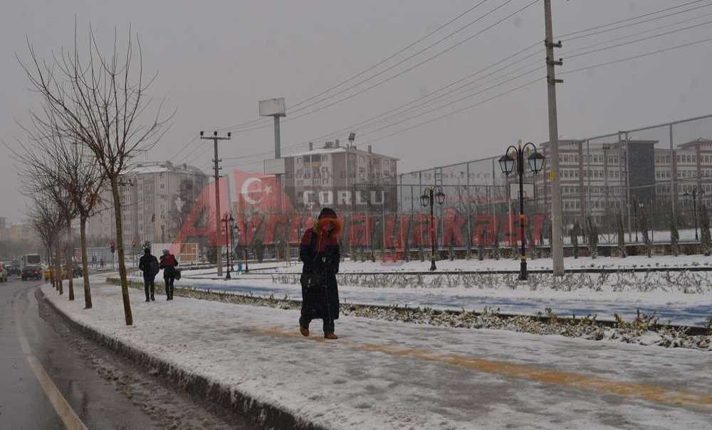 Çorlu'dan Kar Manzaraları