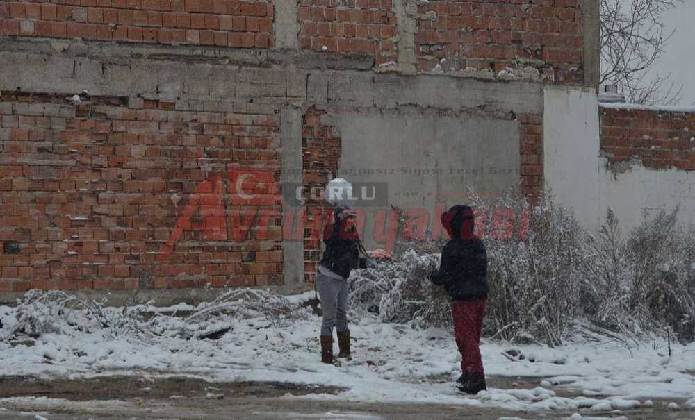 Çorlu'dan Kar Manzaraları