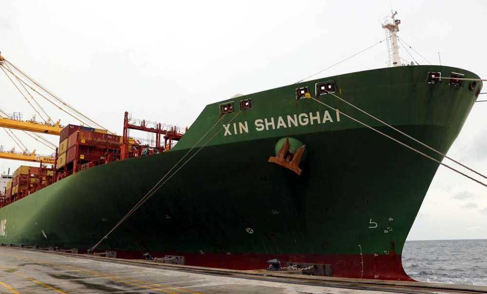 Asyaport'a Ilk Cosco Gemisi Geldi