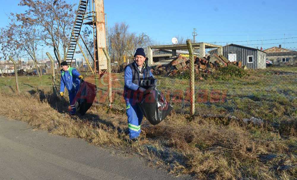 Yol Kenarındaki Çöpleri Temizlediler