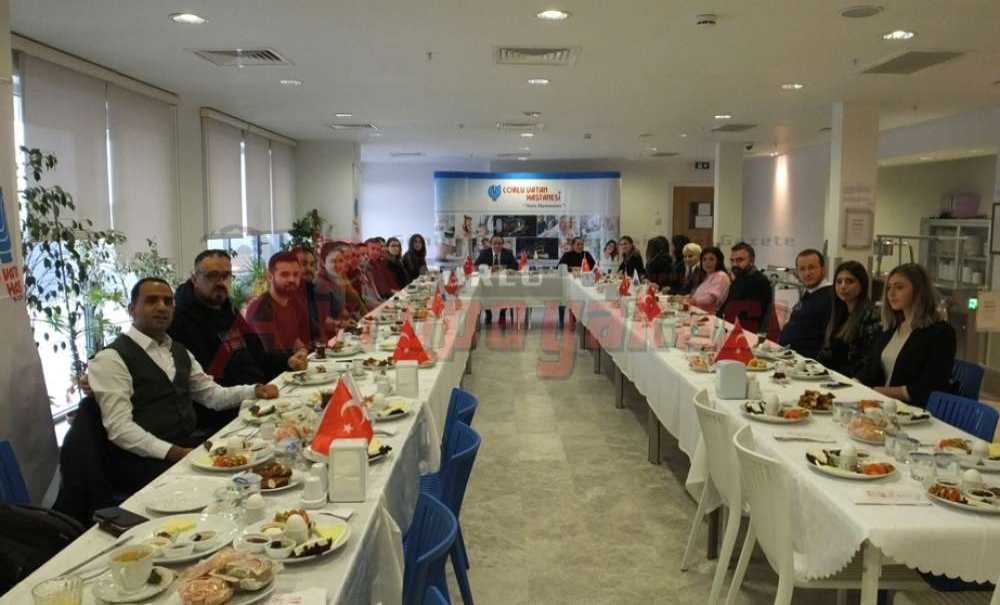 Özel Çorlu Vatan Hastanesinde 10 Ocak Kutlaması