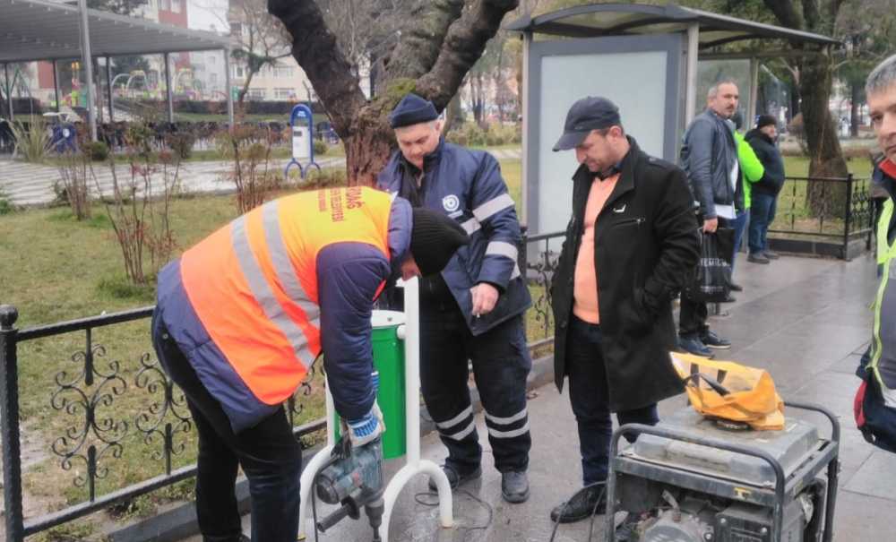 Çöp Kutuları Yenilendi