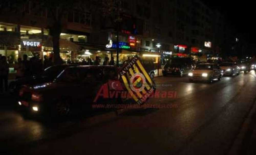 Galatasaray Galibiyeti Çorlu`daki Fenerbahçelileri Sokağa Döktü