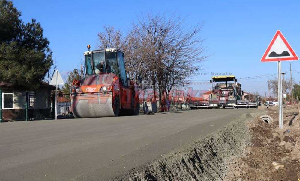 Ergene'de Beton Yol Çalışması Başladı