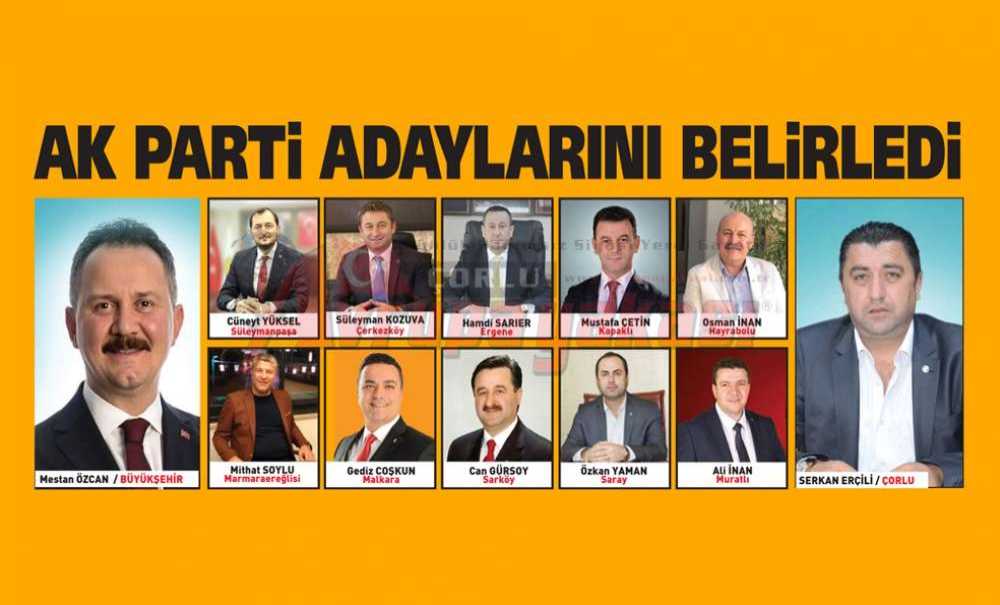 Ak Parti Adaylarını Belirledi