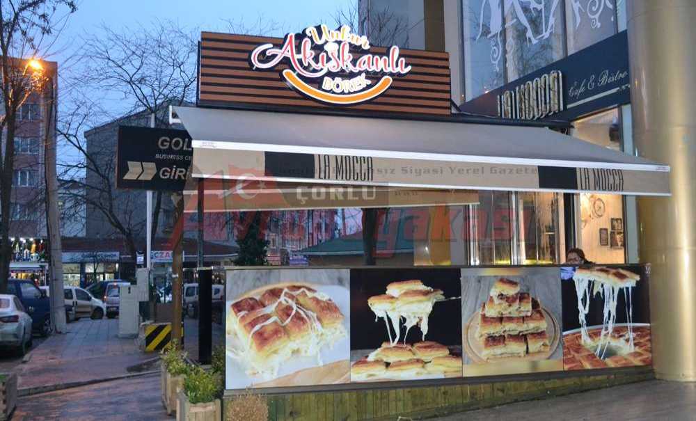 Çorlu'da Akışkanlı Böreğe Büyük İlgi