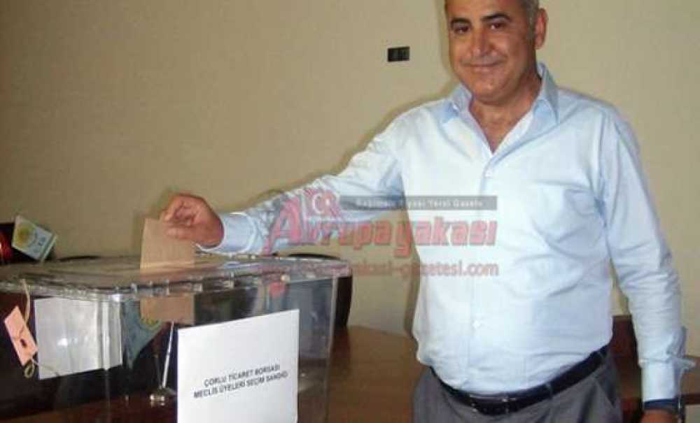 Çorlu Ticaret Borsası`nda Yüksel Ertan Yeniden Başkan