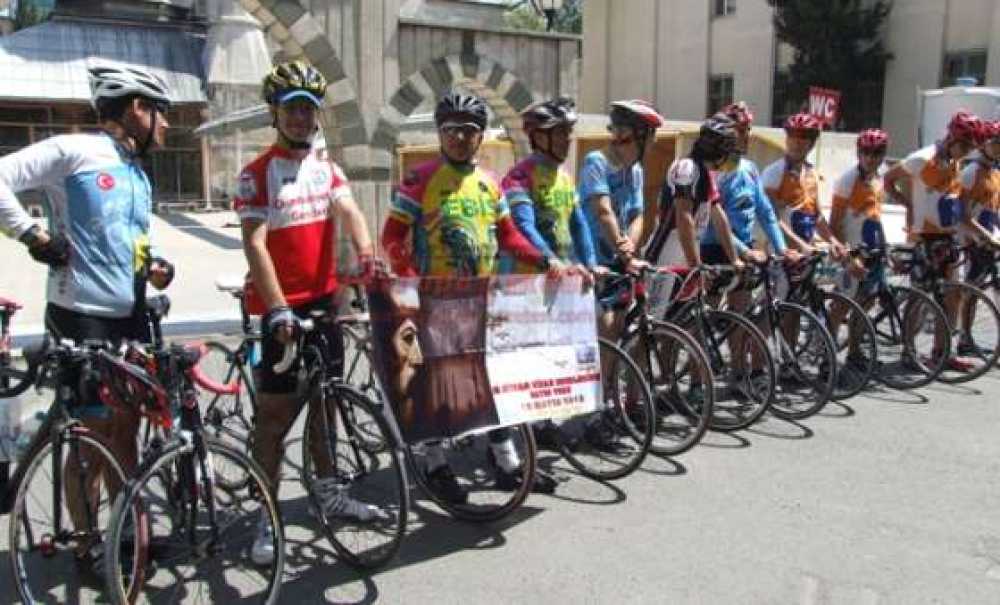 Mimar Sinan'ın Eserleri İçin Pedal Çeviren Bisikletçiler Çorlu'dan Geçti