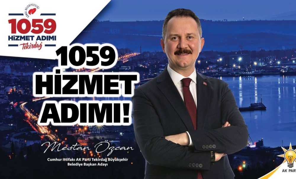 “Potansiyeli Büyükşehir Tekirdağ” İçin 1059 Hizmet Adımı!