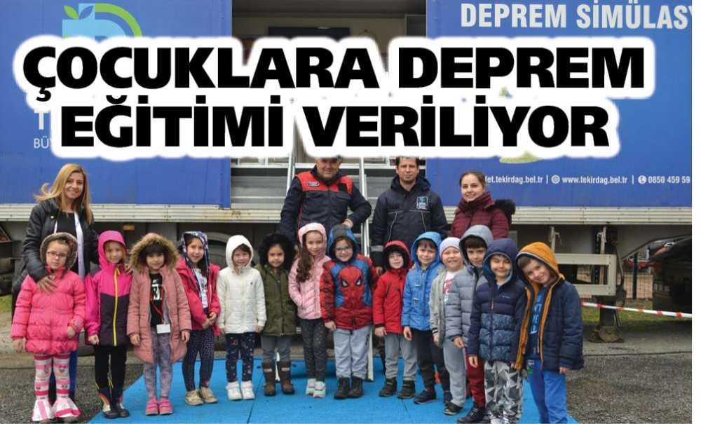 Çocuklara Deprem Eğitimi Veriliyor