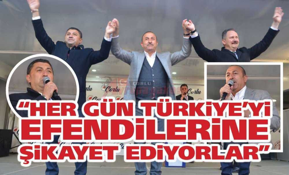 “Her Gün Türkiye'yi Efendilerine Şikayet Ediyorlar”