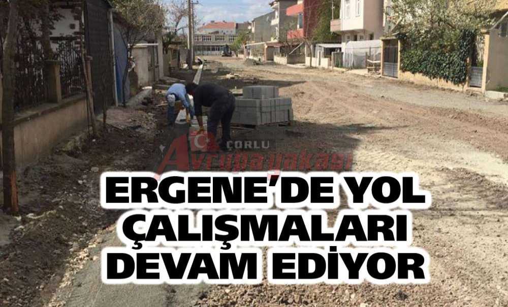 Ergene'de Yol Çalışmaları Devam Ediyor