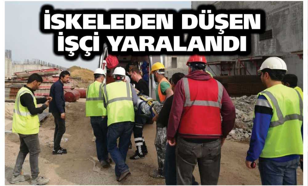 İskeleden Düşen İşçi Yaralandı