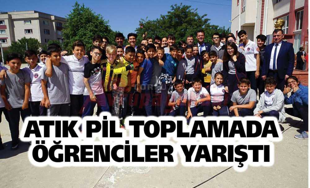 Atık Pil Toplamada Öğrenciler Yarıştı