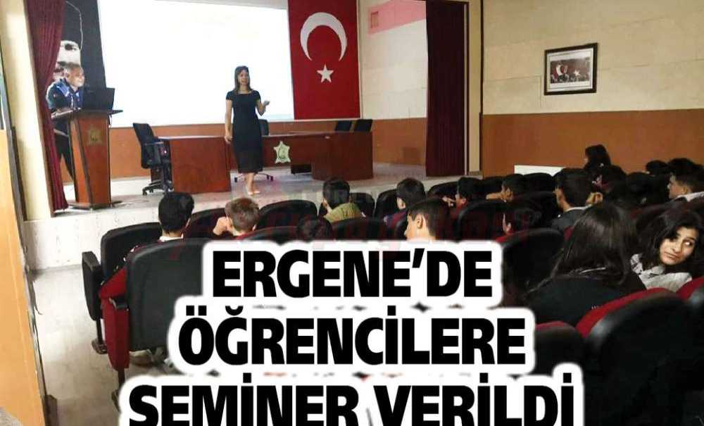 Ergene'de Öğrencilere Seminer Verildi