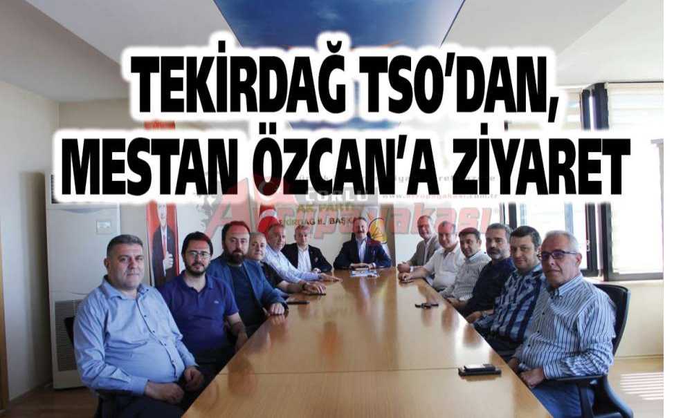 Tekirdağ Tso'dan, Mestan Özcan'a Ziyaret
